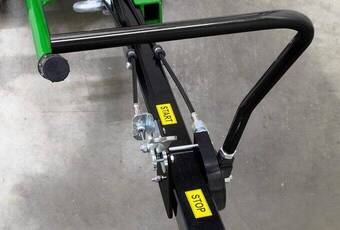 RotoMatic R58 - steering drawbar and control levers for grinding disc