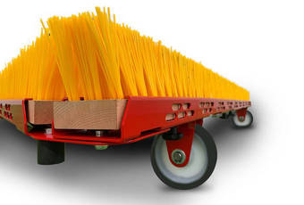 Cepillo triangular DB1600F - cepillos con cuerpos de plástico, se pueden cambiar sin herramientas.