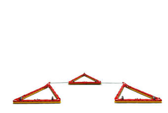 Cepillo triangular DB1600F - Trio, barras transversales extraídas.