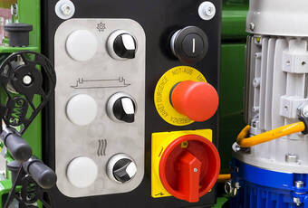 PlanoMatic P208 - zentrales Steuerpanel mit allen Bedienelementen. 