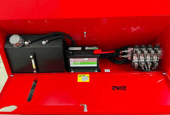 SandMatic B1505 RC/ECO - Tank, battery and magnet valves.