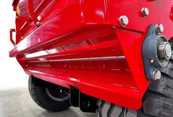 FillMatic FM1500 - Streuklappe über das Auslassventil einstellbar.